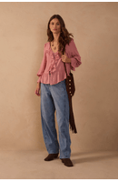 Calça Jeans Barrel Marcada