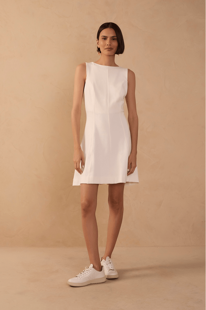 Vestido Basque Malha Alfaiataria