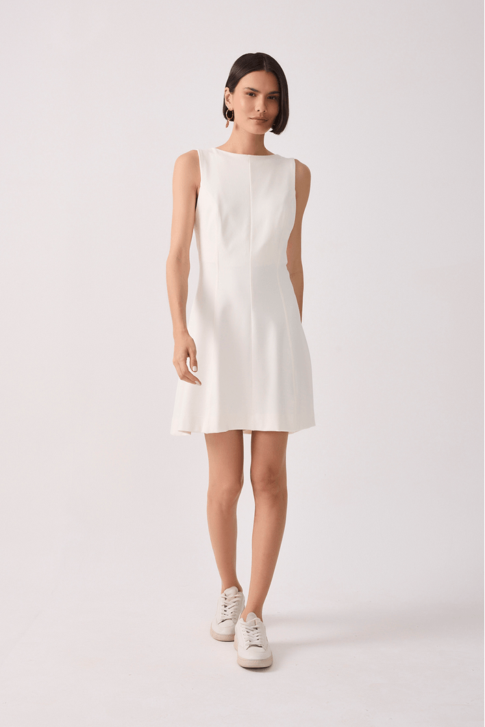 Vestido Basque Malha Alfaiataria