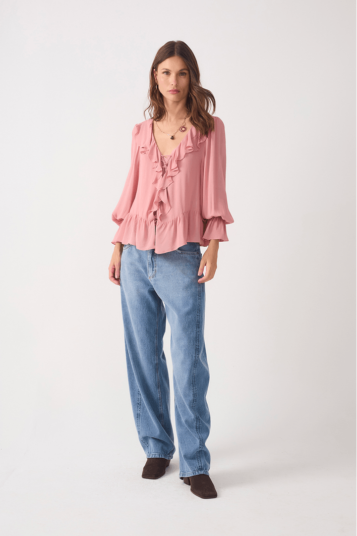 Calça Jeans Barrel Marcada