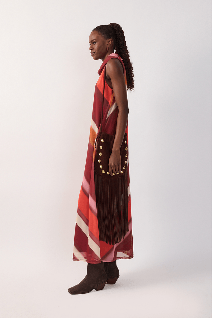 Vestido Tule Estampa Lumini