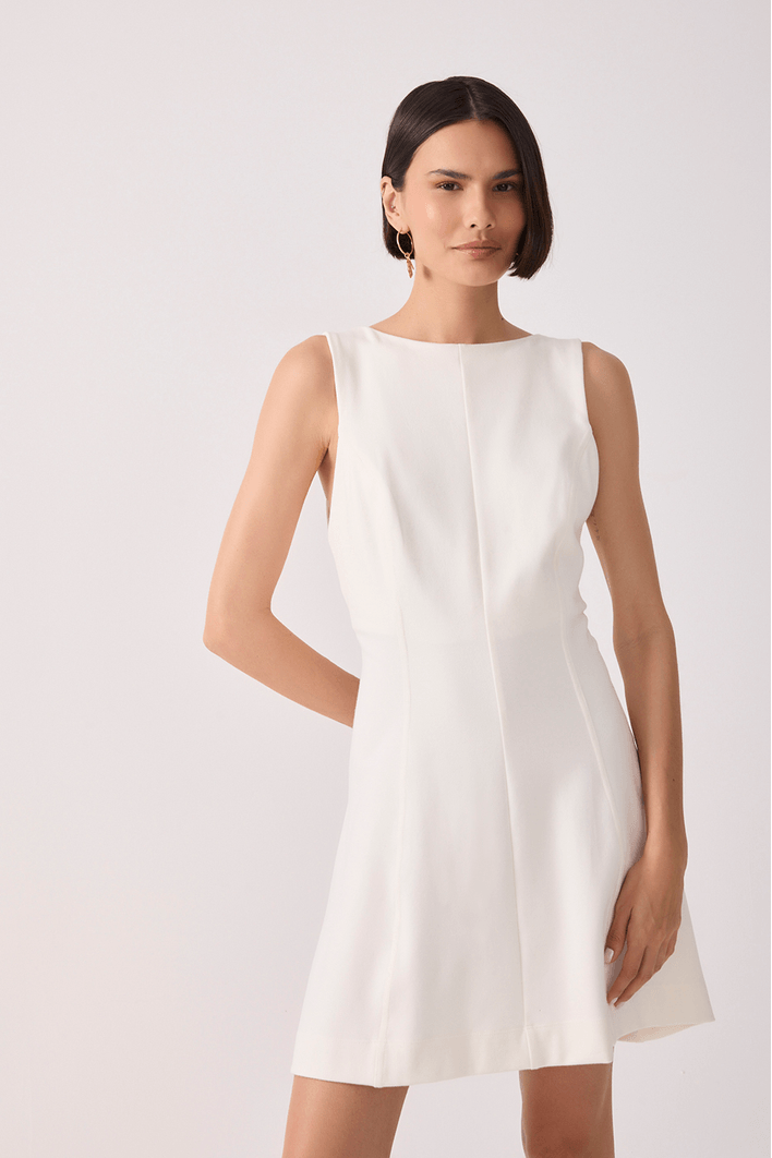 Vestido Basque Malha Alfaiataria