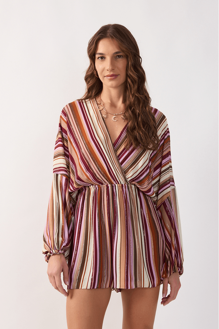 Macaquinho Lurex Est Listra Aurora