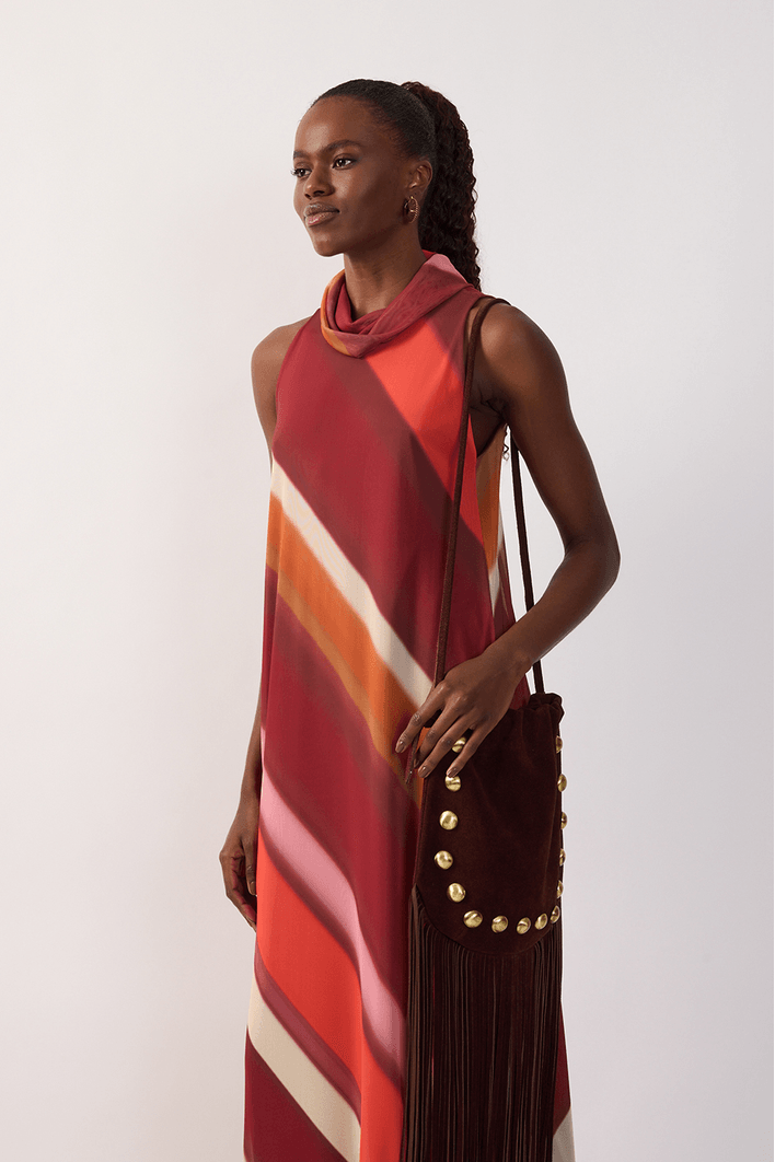 Vestido Tule Estampa Lumini