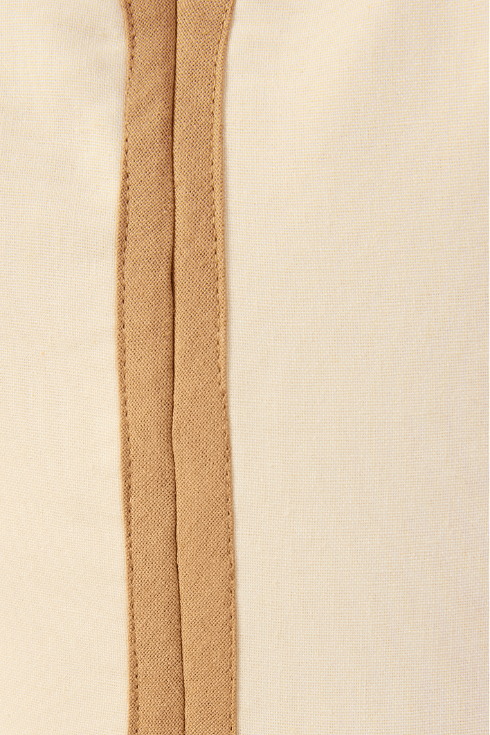 Vestido Cropped Linho Viés