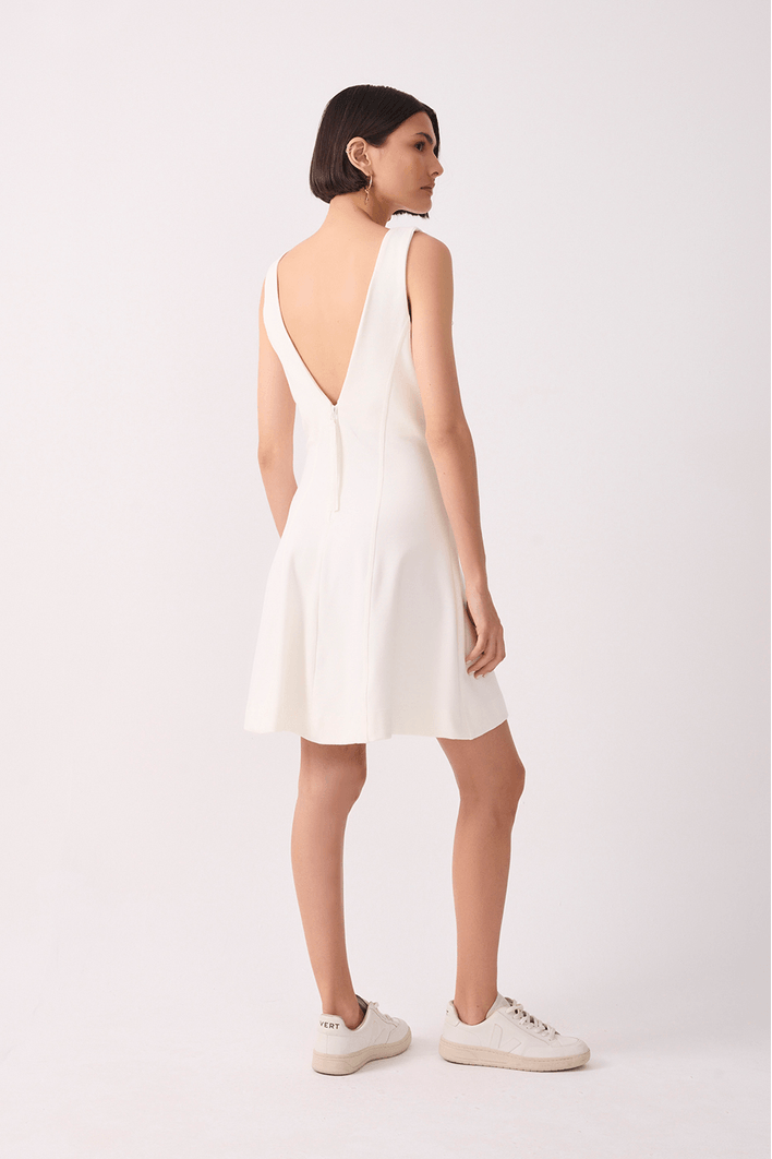 Vestido Basque Malha Alfaiataria