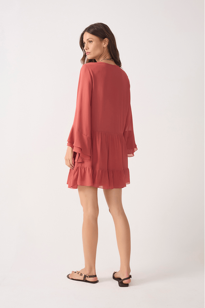 Vestido Curto Ggt Babados