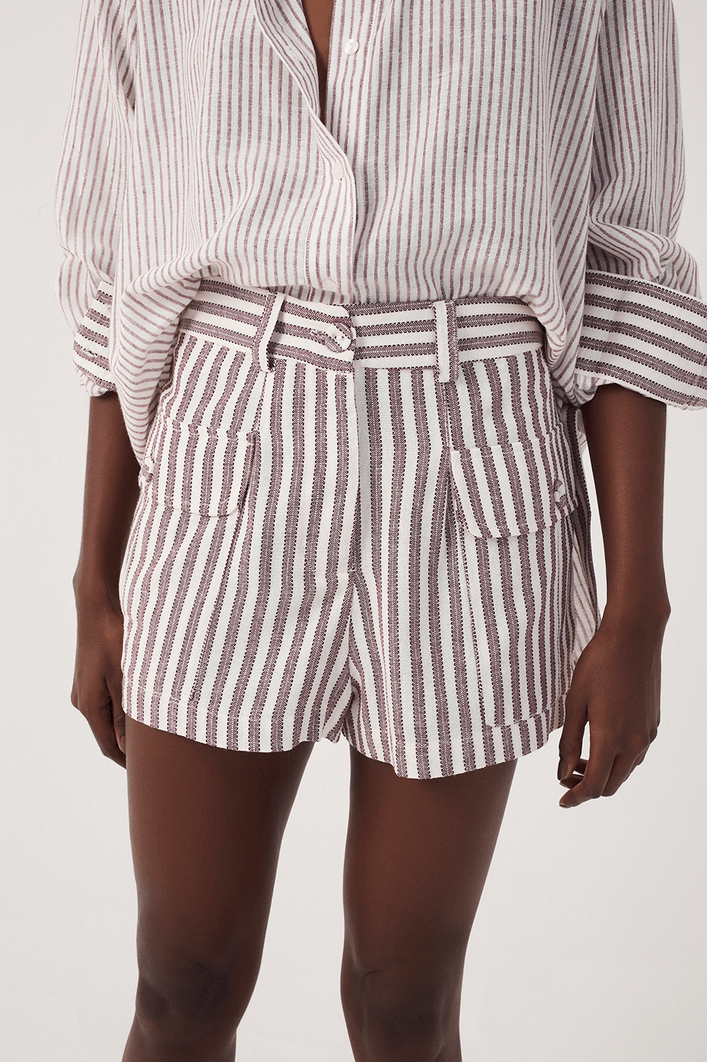 Short Linho Listrado