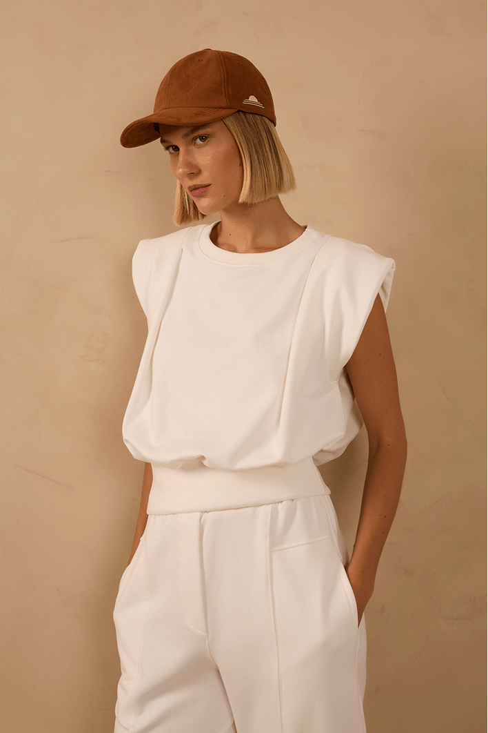 Blusa Moletom Com Prega