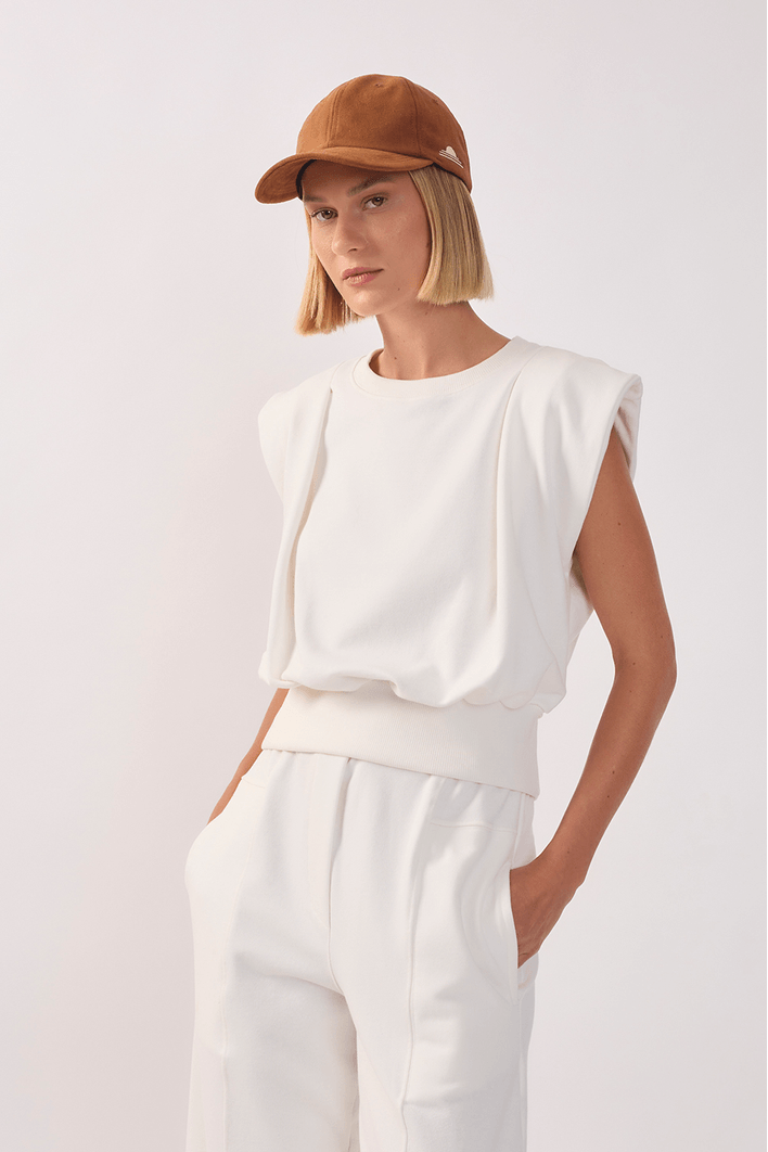 Blusa Moletom Com Prega