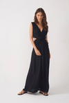 Vestido Longo Crepe Frente Torcida