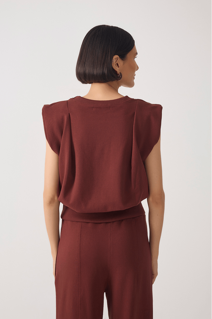 Blusa Moletom Com Prega