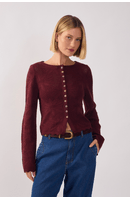 Casaqueto Tricot Jacquard Floral