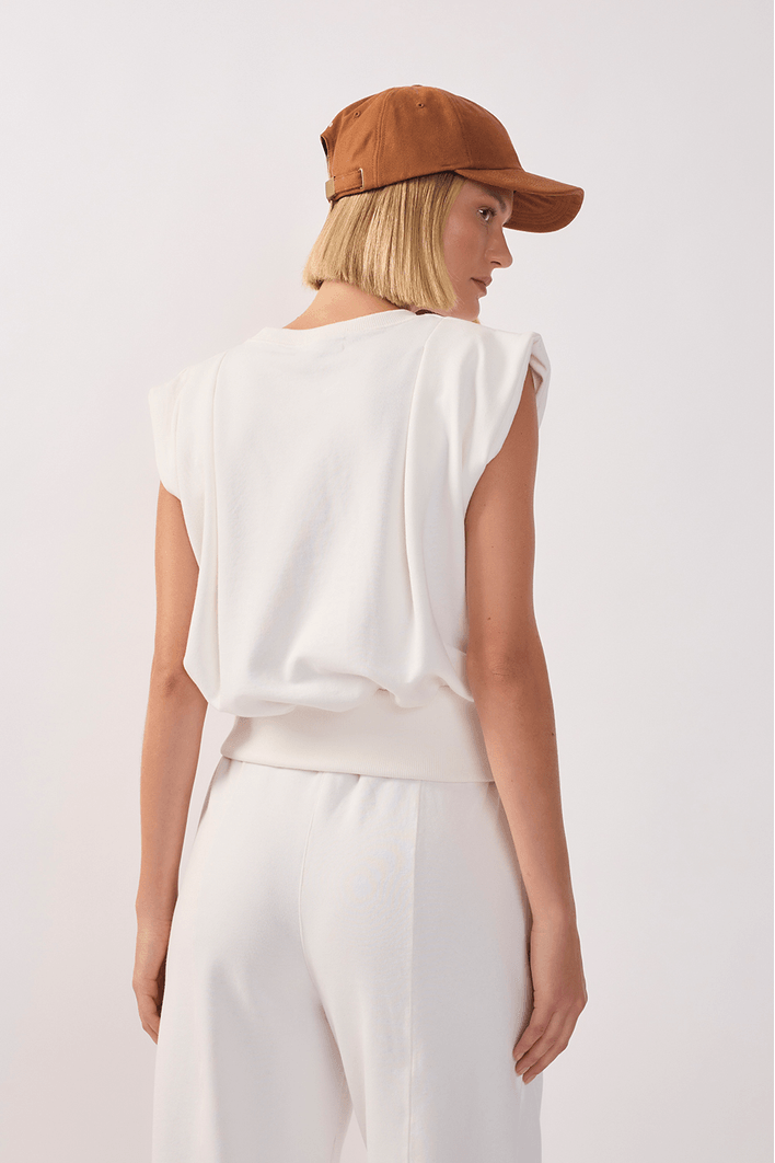Blusa Moletom Com Prega