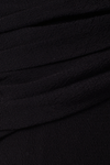 Vestido Longo Crepe Frente Torcida