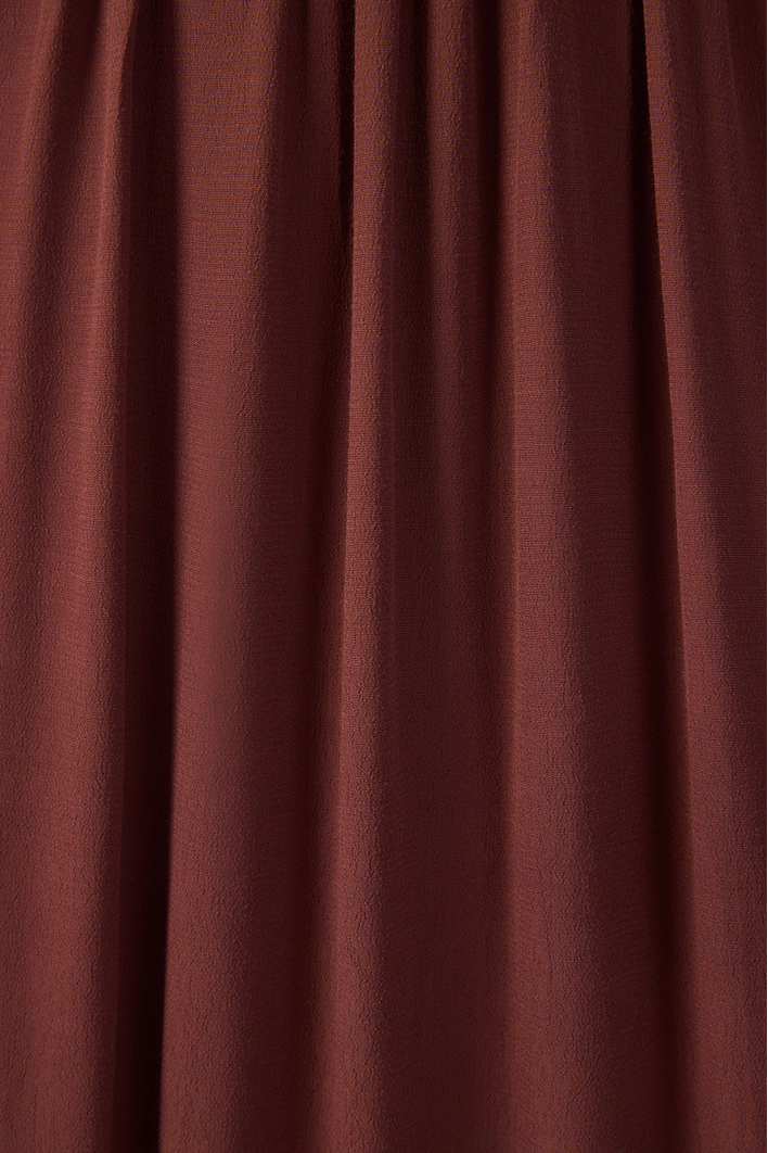 Vestido Longo Crepe Frente Torcida