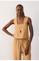 Blusa Quadradinha Top Recortado