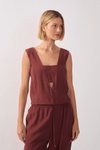Blusa Quadradinha Top Recortado