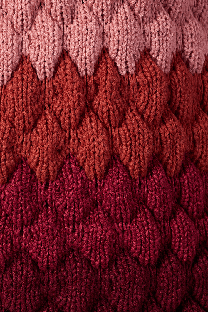 Casaco Tricot Texturizado Colorido