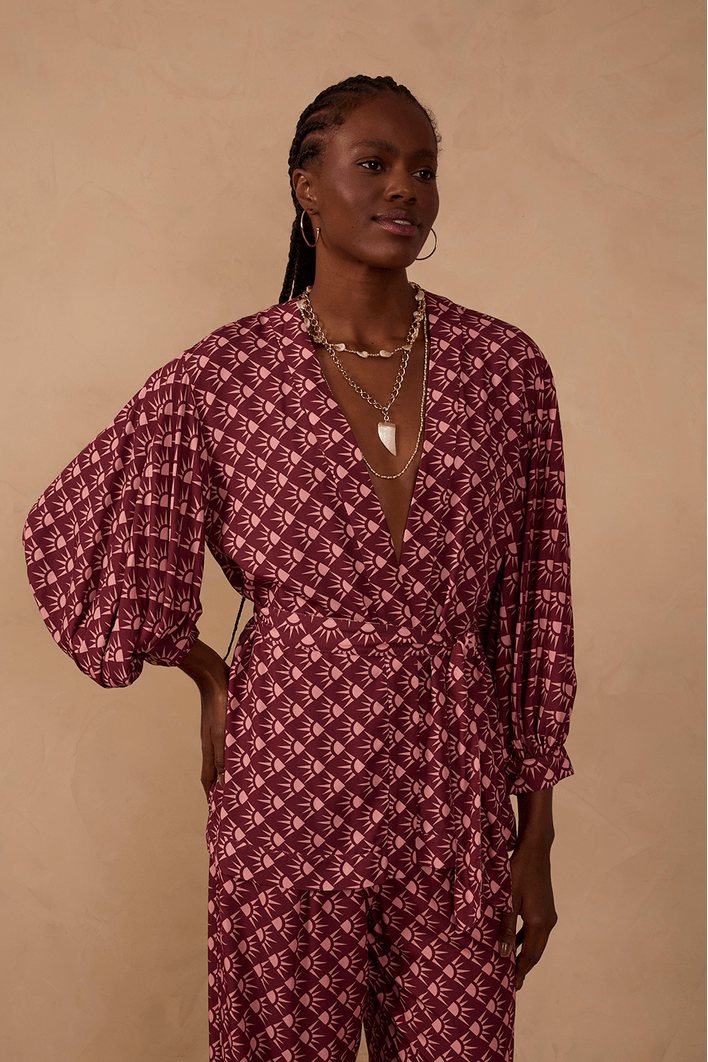 Kimono Estampa Floriluz