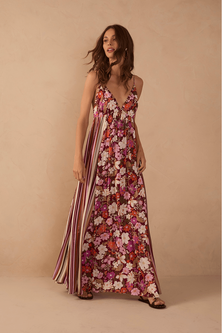 Vestido Longo Lurex Jasmin Solar Mix