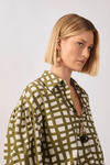Camisa Tricoline Est Trama Verde