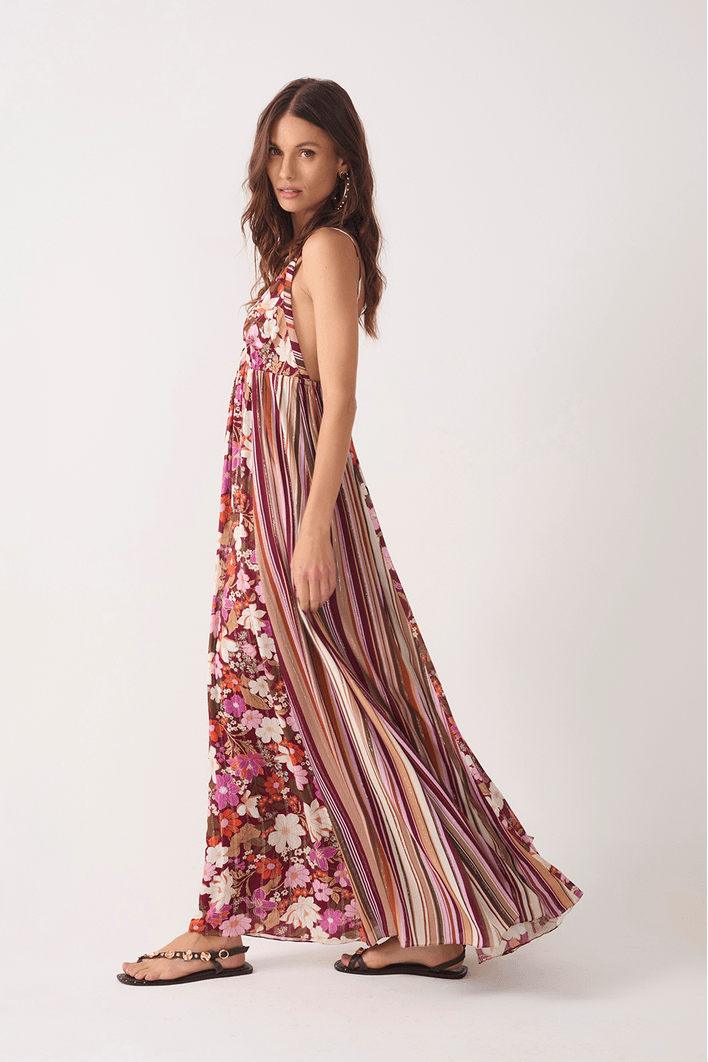 Vestido Longo Lurex Jasmin Solar Mix