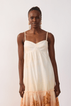 Vestido Longo Est Luz Dourada