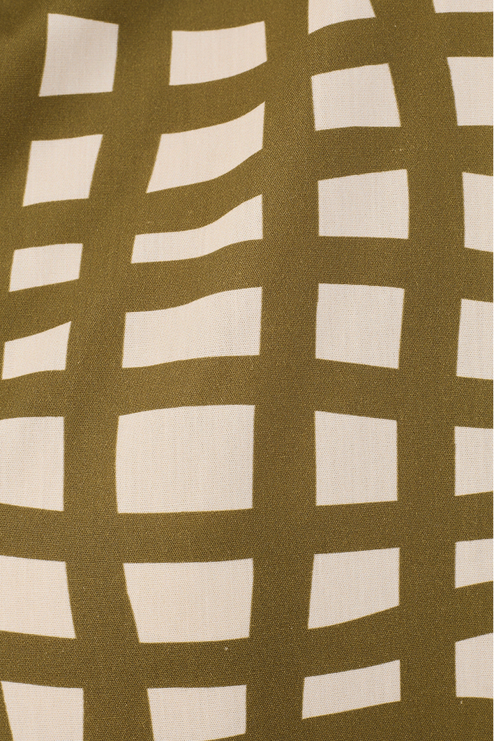 Camisa Tricoline Est Trama Verde