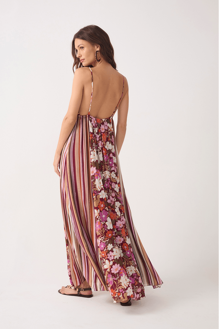 Vestido Longo Lurex Jasmin Solar Mix