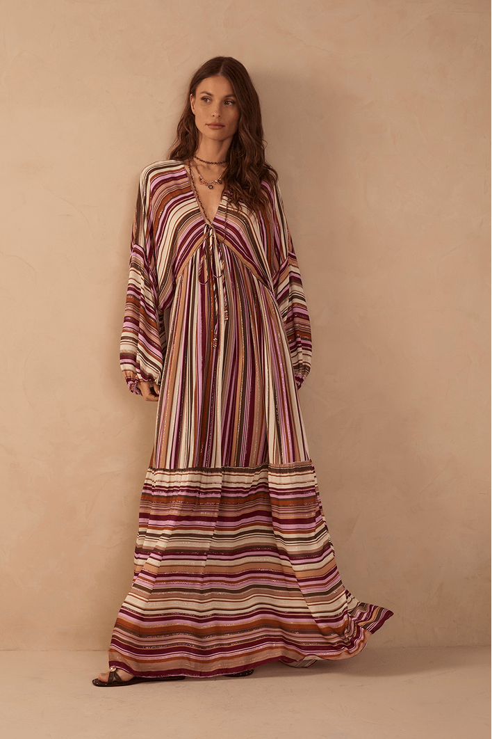 Vestido Cropped Lurex Est Listra Aurora