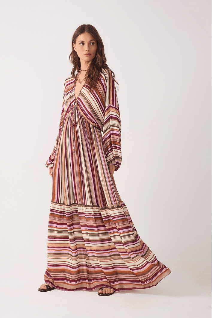 Vestido Cropped Lurex Est Listra Aurora