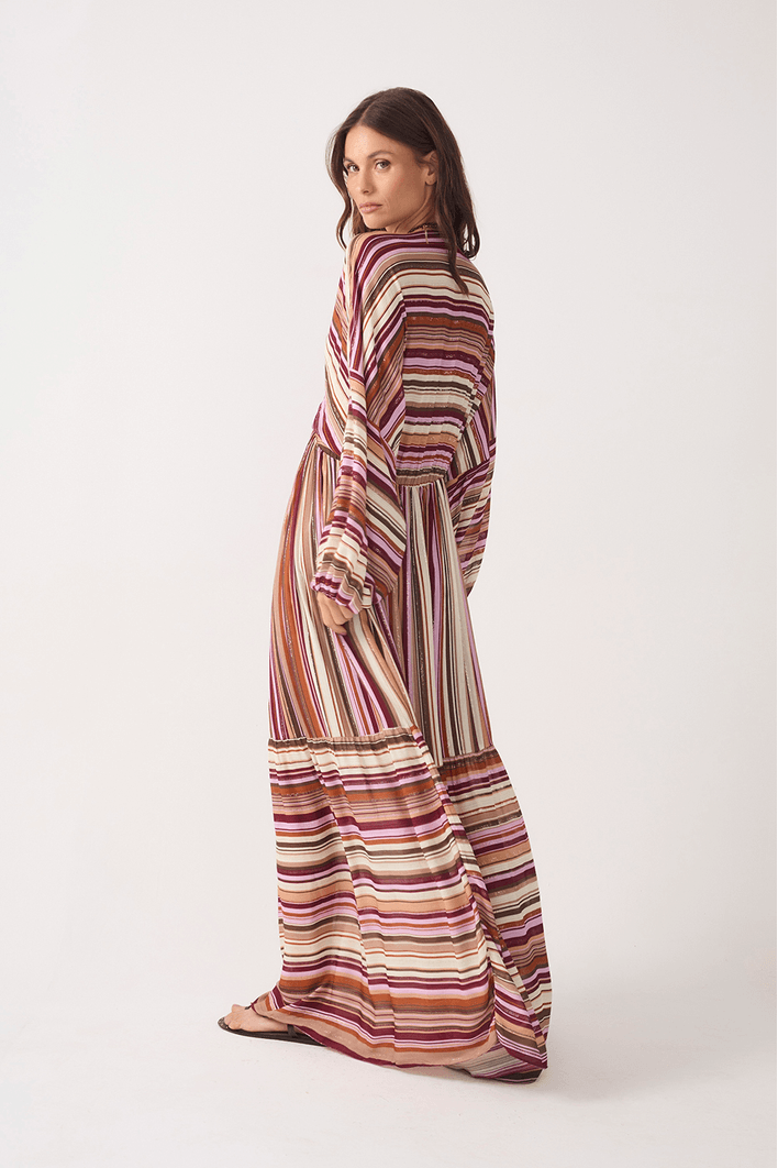 Vestido Cropped Lurex Est Listra Aurora