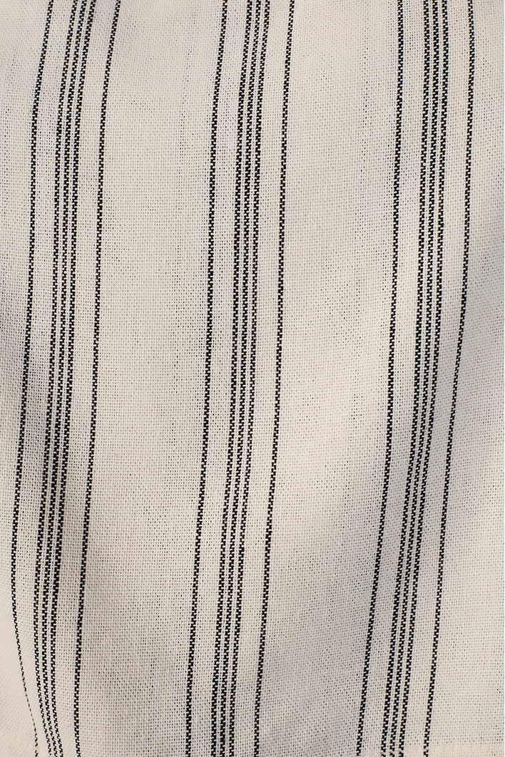Blusa Linho Listrado Viés