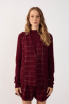 Colete Linho Xadrez Lurex
