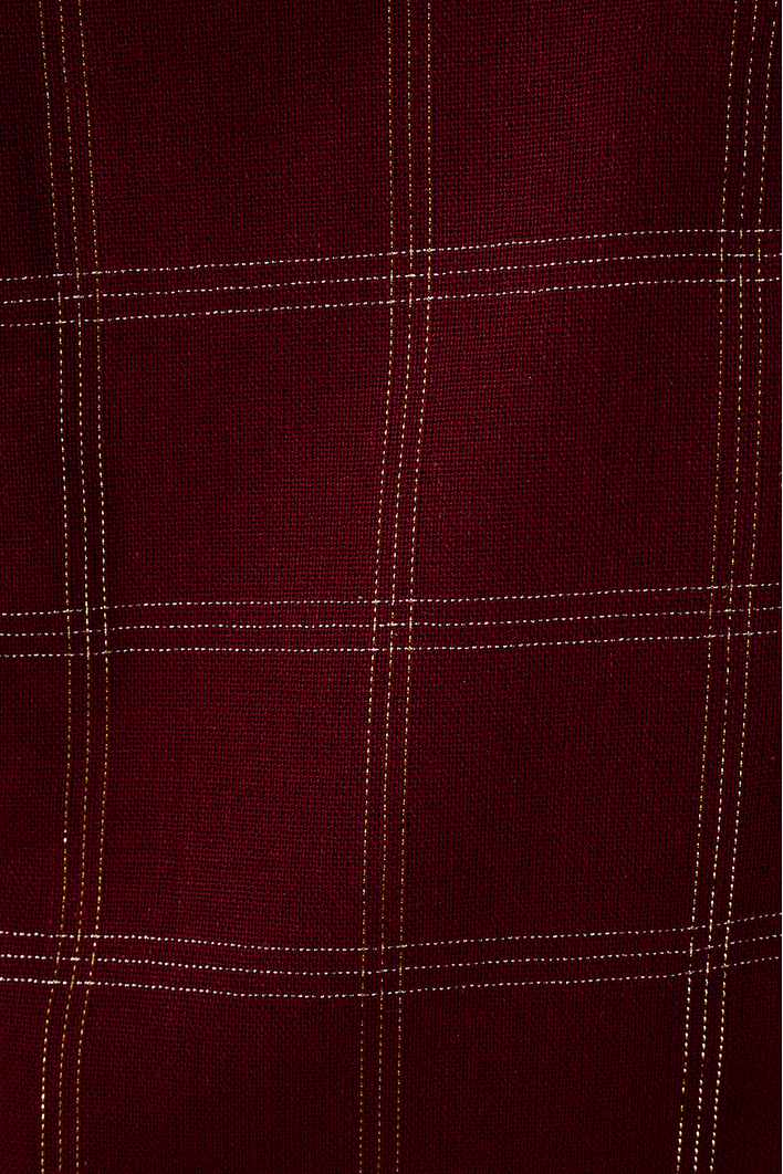 Colete Linho Xadrez Lurex