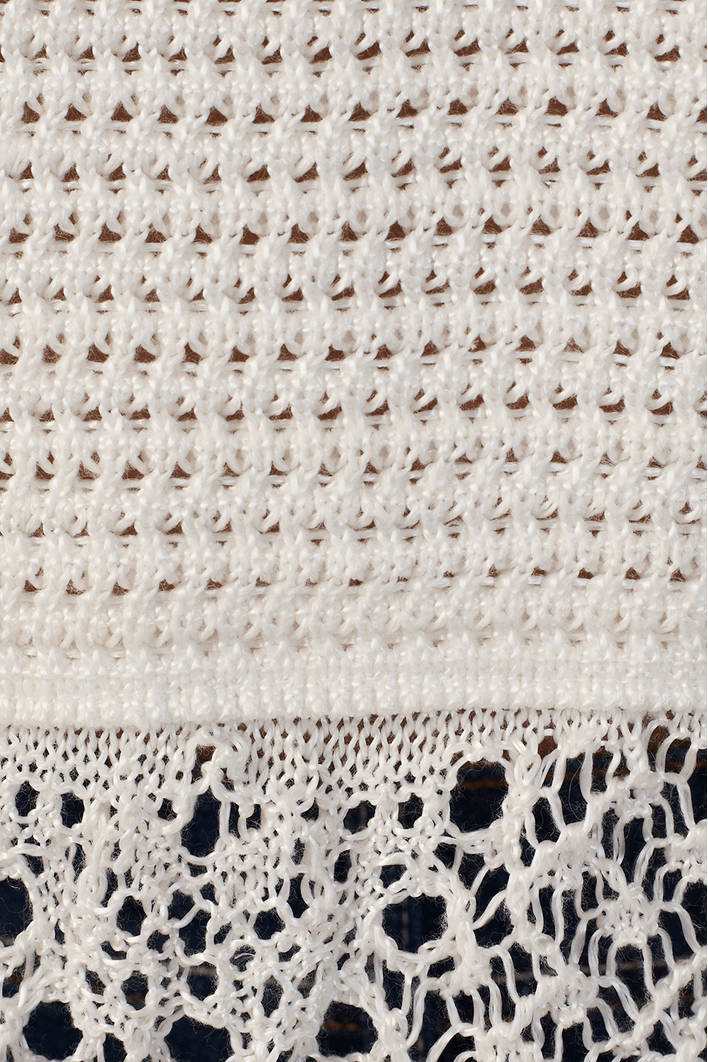 Casaqueto Tricot Detalhe Renda