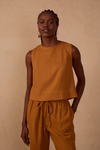 Blusa Linho Quadradinha
