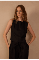 Blusa Linho Quadradinha