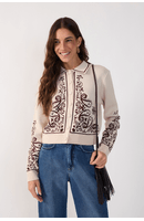 Casaco Tricot Lenço