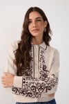 Casaco Tricot Lenço