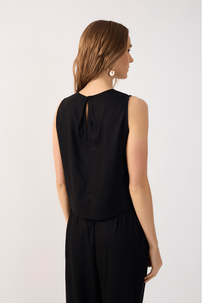 Blusa Linho Quadradinha