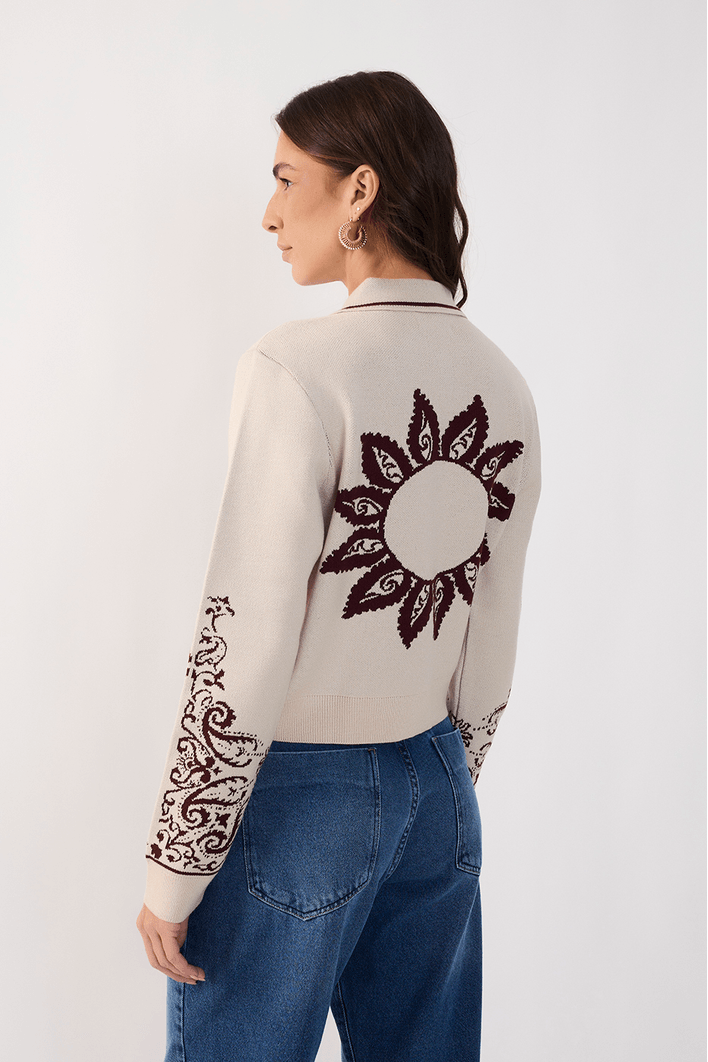 Casaco Tricot Lenço