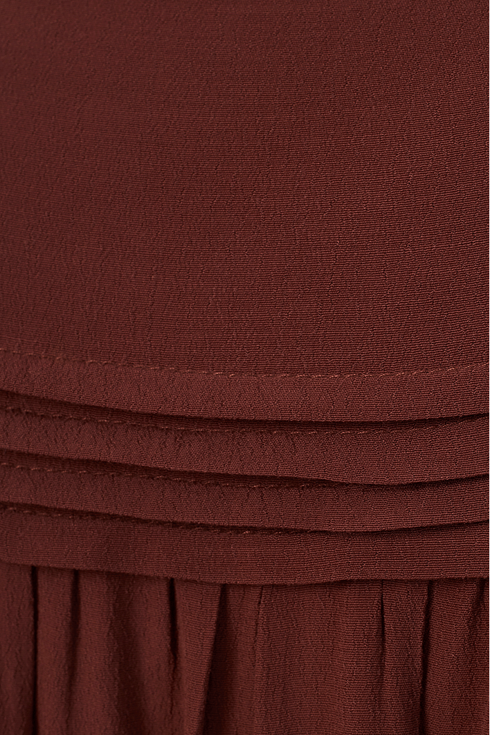 Blusa Crepe Pregas Pala Frente