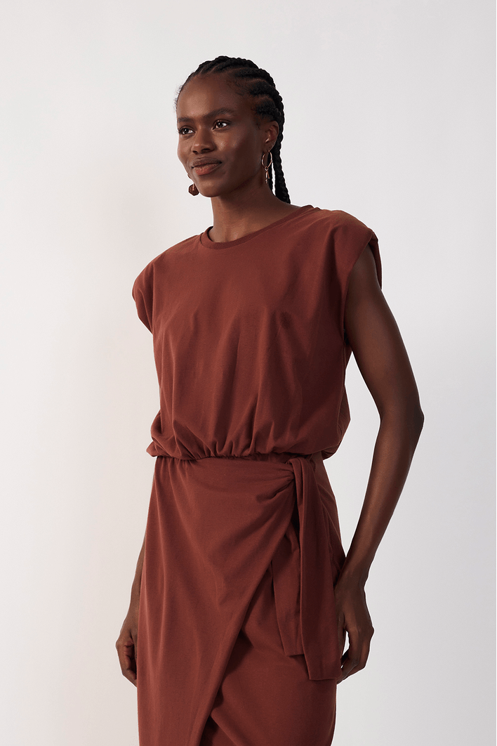 Vestido Nó Cintura