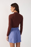 Blusa Gola Alta Malha Crepe