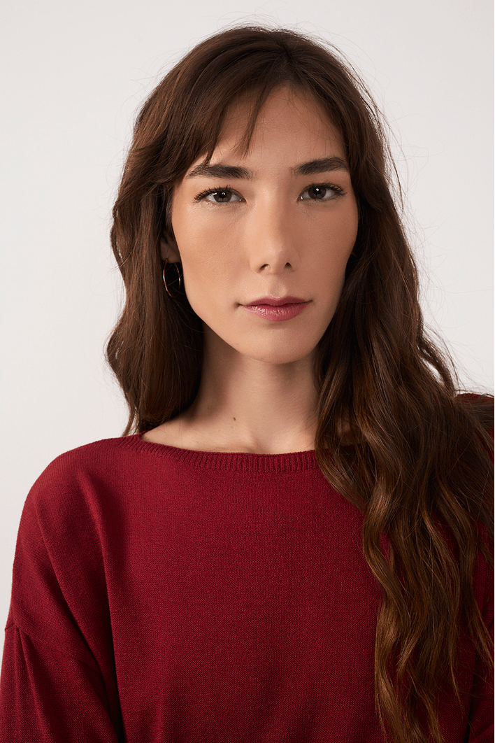 Blusa Tricot Básica Manga Longa