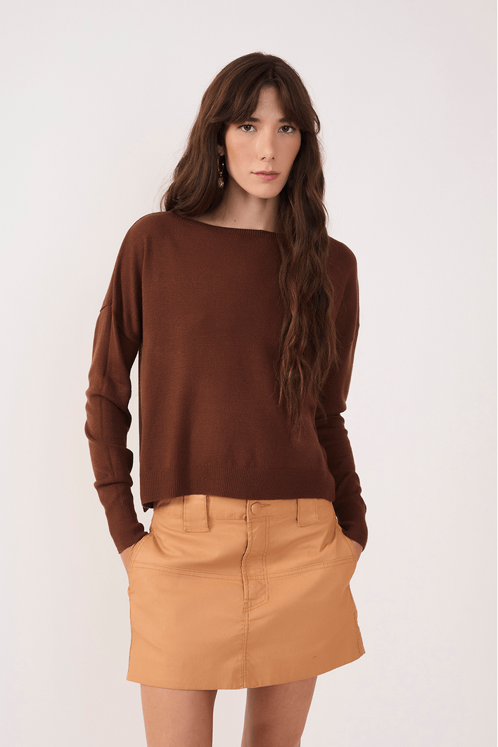 Blusa Tricot Básica Manga Longa