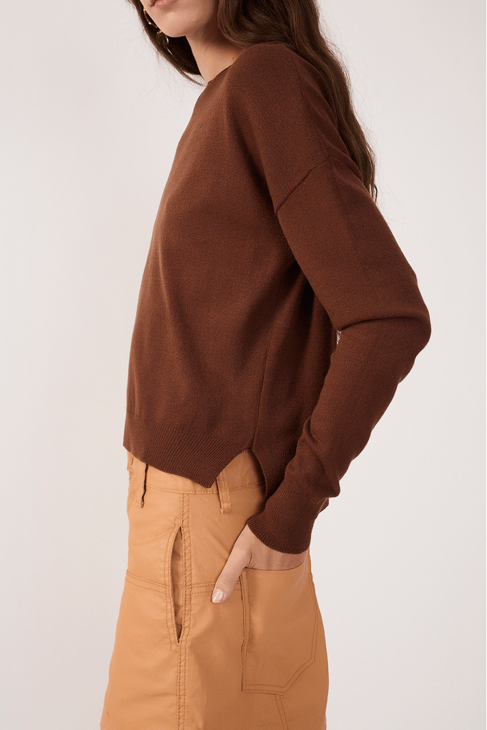 Blusa Tricot Básica Manga Longa