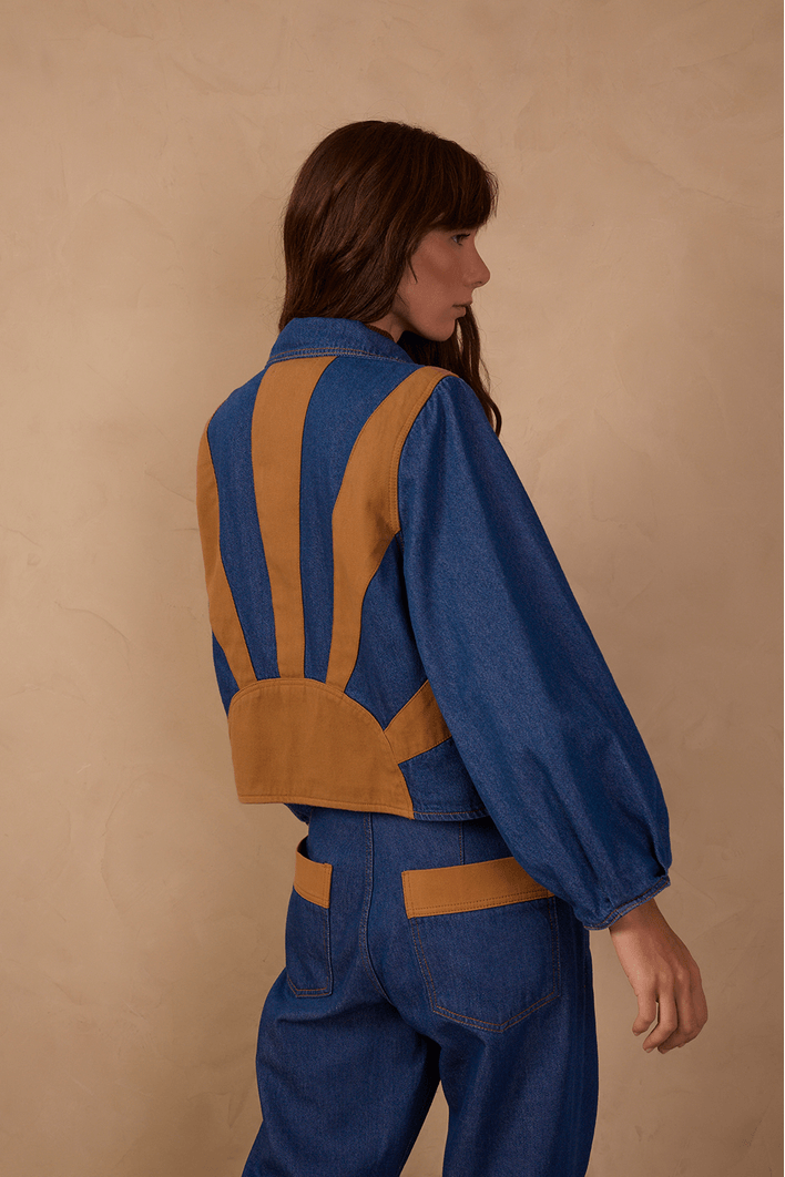 Jaqueta Jeans Detalhe Sol